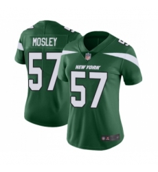 Women's New York Jets #57 C.J. Mosley Green Team Color Vapor Untouchable Limited Player Football Jersey