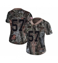 Women's New York Jets #57 C.J. Mosley Limited Camo Rush Realtree Football Jersey