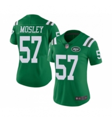 Women's New York Jets #57 C.J. Mosley Limited Green Rush Vapor Untouchable Football Jersey