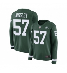 Women's New York Jets #57 C.J. Mosley Limited Green Therma Long Sleeve Football Jersey