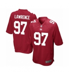 Men's New York Giants #97 Dexter Lawrence Game Red Alternate Football Jersey