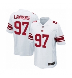 Men's New York Giants #97 Dexter Lawrence Game White Football Jersey