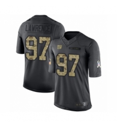 Men's New York Giants #97 Dexter Lawrence Limited Black 2016 Salute to Service Football Jersey