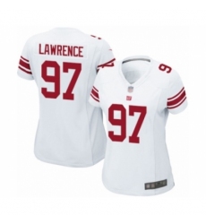 Women's New York Giants #97 Dexter Lawrence Game White Football Jersey