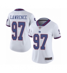 Women's New York Giants #97 Dexter Lawrence Limited White Rush Vapor Untouchable Football Jersey