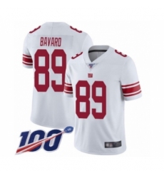 Men's New York Giants #89 Mark Bavaro White Vapor Untouchable Limited Player 100th Season Football Jersey