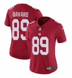Women's Nike New York Giants #89 Mark Bavaro Red Alternate Vapor Untouchable Limited Player NFL Jersey