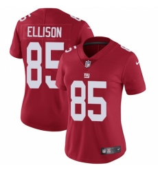 Women's Nike New York Giants #85 Rhett Ellison Elite Red Alternate NFL Jersey