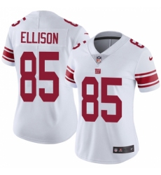 Women's Nike New York Giants #85 Rhett Ellison White Vapor Untouchable Limited Player NFL Jersey