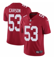 Men's Nike New York Giants #53 Harry Carson Red Alternate Vapor Untouchable Limited Player NFL Jersey