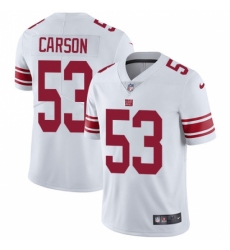 Youth Nike New York Giants #53 Harry Carson White Vapor Untouchable Limited Player NFL Jersey