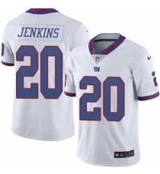 Men's Nike New York Giants #20 Janoris Jenkins Elite White Rush Vapor Untouchable NFL Jersey