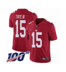 Men's New York Giants #15 Golden Tate III Royal Blue Team Color Vapor Untouchable Limited Player 100th Season Football Jersey