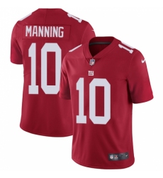 Youth Nike New York Giants #10 Eli Manning Elite Red Alternate NFL Jersey