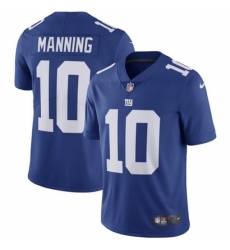 Youth Nike New York Giants #10 Eli Manning Elite Royal Blue Team Color NFL Jersey