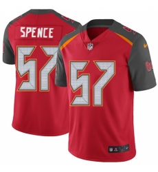 Men's Nike Tampa Bay Buccaneers #57 Noah Spence Red Team Color Vapor Untouchable Limited Player NFL Jersey