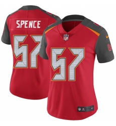 Women's Nike Tampa Bay Buccaneers #57 Noah Spence Red Team Color Vapor Untouchable Limited Player NFL Jersey