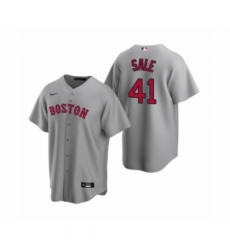 Men's Boston Red Sox #41 Chris Sale Nike Gray Replica Road Jersey