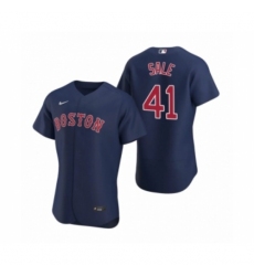 Men's Boston Red Sox #41 Chris Sale Nike Navy Authentic 2020 Alternate Jersey