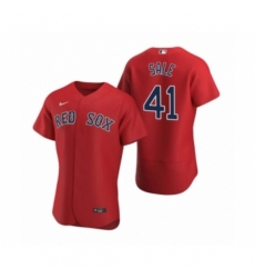 Men's Boston Red Sox #41 Chris Sale Nike Red Authentic 2020 Alternate Jersey