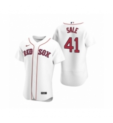 Men's Boston Red Sox #41 Chris Sale Nike White Authentic 2020 Home Jersey