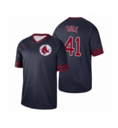 Women's Boston Red Sox #41 Chris Sale Navy Cooperstown Collection Legend Jersey