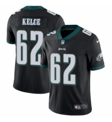 Men's Nike Philadelphia Eagles #62 Jason Kelce Black Alternate Vapor Untouchable Limited Player NFL Jersey