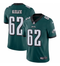 Men's Nike Philadelphia Eagles #62 Jason Kelce Midnight Green Team Color Vapor Untouchable Limited Player NFL Jersey