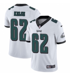 Men's Nike Philadelphia Eagles #62 Jason Kelce White Vapor Untouchable Limited Player NFL Jersey