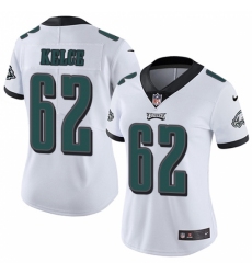 Women's Nike Philadelphia Eagles #62 Jason Kelce White Vapor Untouchable Limited Player NFL Jersey