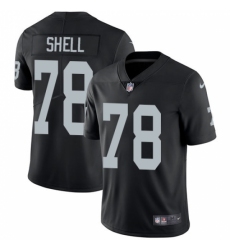 Men's Nike Oakland Raiders #78 Art Shell Black Team Color Vapor Untouchable Limited Player NFL Jersey