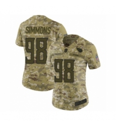 Women's Tennessee Titans #98 Jeffery Simmons Limited Camo 2018 Salute to Service Football Jersey