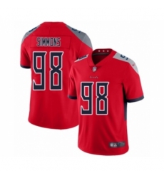 Youth Tennessee Titans #98 Jeffery Simmons Limited Red Inverted Legend Football Jersey