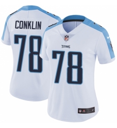 Women's Nike Tennessee Titans #78 Jack Conklin White Vapor Untouchable Limited Player NFL Jersey