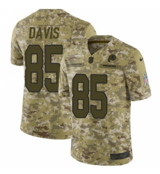 Men's Nike Washington Redskins #85 Vernon Davis Burgundy Limited Camo 2018 Salute to Service NFL Jerse