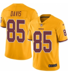 Men's Nike Washington Redskins #85 Vernon Davis Limited Gold Rush Vapor Untouchable NFL Jersey