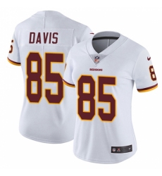 Women's Nike Washington Redskins #85 Vernon Davis White Vapor Untouchable Limited Player NFL Jersey