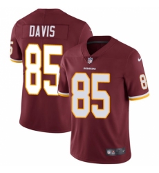 Youth Nike Washington Redskins #85 Vernon Davis Burgundy Red Team Color Vapor Untouchable Limited Player NFL Jersey