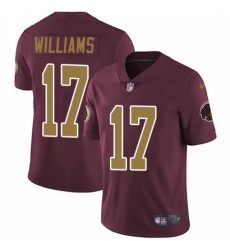 Men's Nike Washington Redskins #17 Doug Williams Burgundy Red/Gold Number Alternate 80TH Anniversary Vapor Untouchable Limited Player NFL Jersey