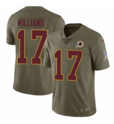 Men's Nike Washington Redskins #17 Doug Williams Limited Olive 2017 Salute to Service NFL Jersey