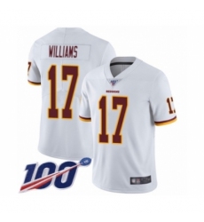 Men's Washington Redskins #17 Doug Williams White Vapor Untouchable Limited Player 100th Season Football Jersey