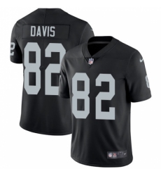 Men's Nike Oakland Raiders #82 Al Davis Black Team Color Vapor Untouchable Limited Player NFL Jersey