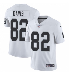 Men's Nike Oakland Raiders #82 Al Davis White Vapor Untouchable Limited Player NFL Jersey