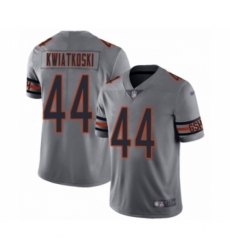 Men's Chicago Bears #44 Nick Kwiatkoski Limited Silver Inverted Legend Football Jersey