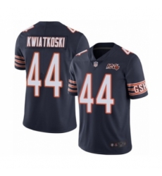 Men's Chicago Bears #44 Nick Kwiatkoski Navy Blue Team Color 100th Season Limited Football Jersey