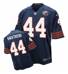 Men's Nike Chicago Bears #44 Nick Kwiatkoski Elite Navy Blue Throwback NFL Jersey