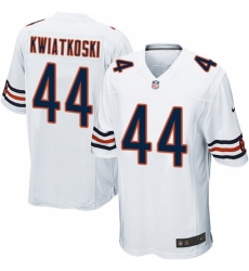 Men's Nike Chicago Bears #44 Nick Kwiatkoski Game White NFL Jersey