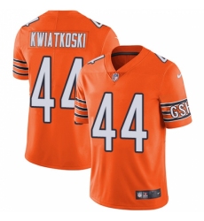 Men's Nike Chicago Bears #44 Nick Kwiatkoski Limited Orange Rush Vapor Untouchable NFL Jersey