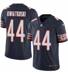 Men's Nike Chicago Bears #44 Nick Kwiatkoski Navy Blue Team Color Vapor Untouchable Limited Player NFL Jersey