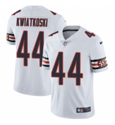 Men's Nike Chicago Bears #44 Nick Kwiatkoski White Vapor Untouchable Limited Player NFL Jersey